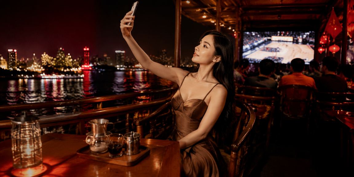 Người dùng Hà Nội xem kèo bóng rổ và cá cược trên 6302 bên ly cà phê