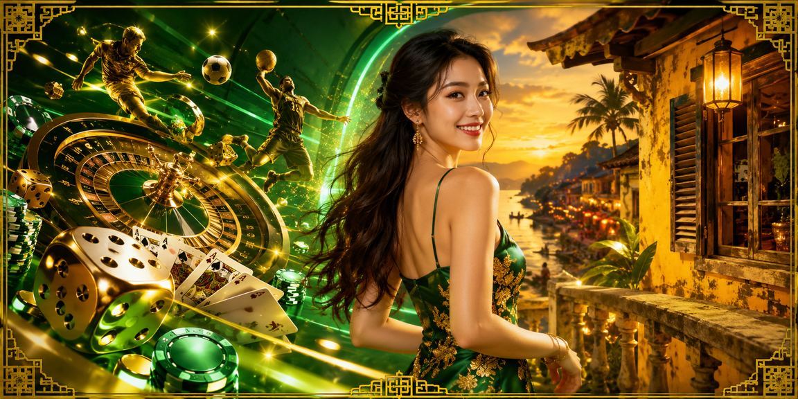 Người chơi thưởng thức card game bên bãi biển Hội An, gợi lên không gian cược thể thao sôi động